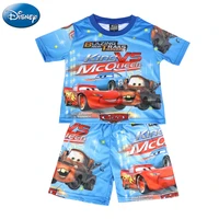 disney summer kids boys sets cars mcqueen t shirt topsshorts cartoon clothes suit childrens shorts pajamas outfits clothing
