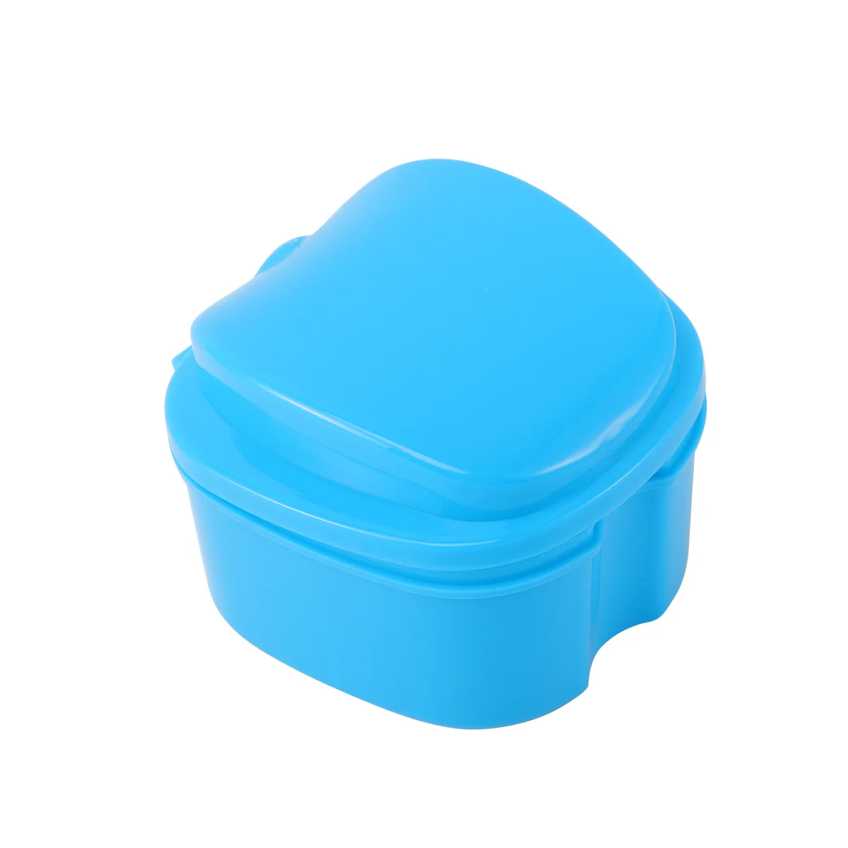 

Travel Container Denture Soaking Cup Retainer Cleaning Case Box Containers Lids Fixed