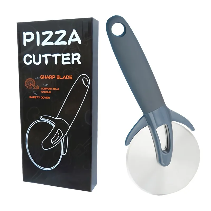 

Professional Pizza cutter wheel with Protect Cover Stainless Steel Roller Anti-Slip Handle Kitchen Baking Tools for Pastry