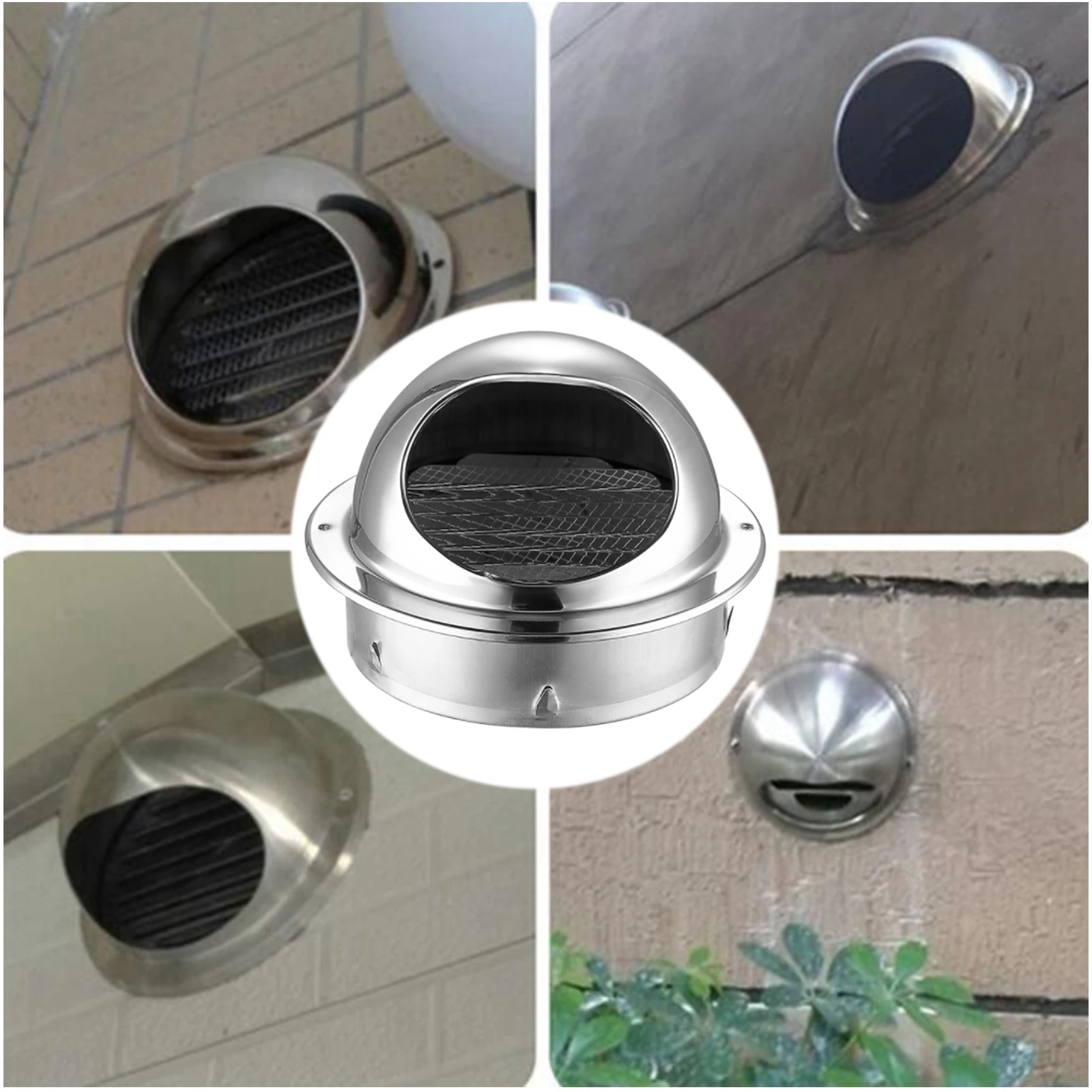 Настенная деталь из нержавеющей стали тройная Обложка выходное отверстие для