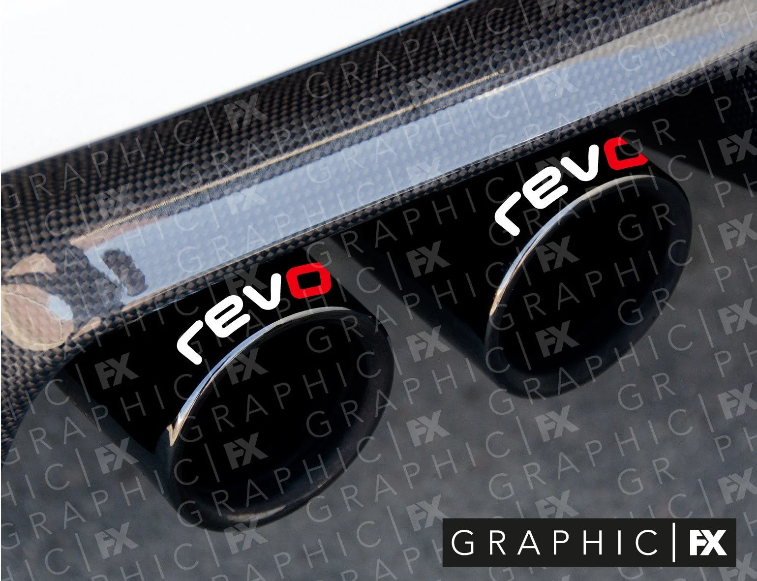 

Наклейки на выхлопную трубу с логотипом x4 Revo Technik