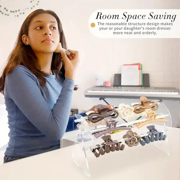 

Acrylic Rotating Hair Claw Clip Holder