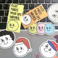 11pcsset korean cartoon smiley face stickers phone charging treasure computer planner decals kawaii stationery sticker pegatina