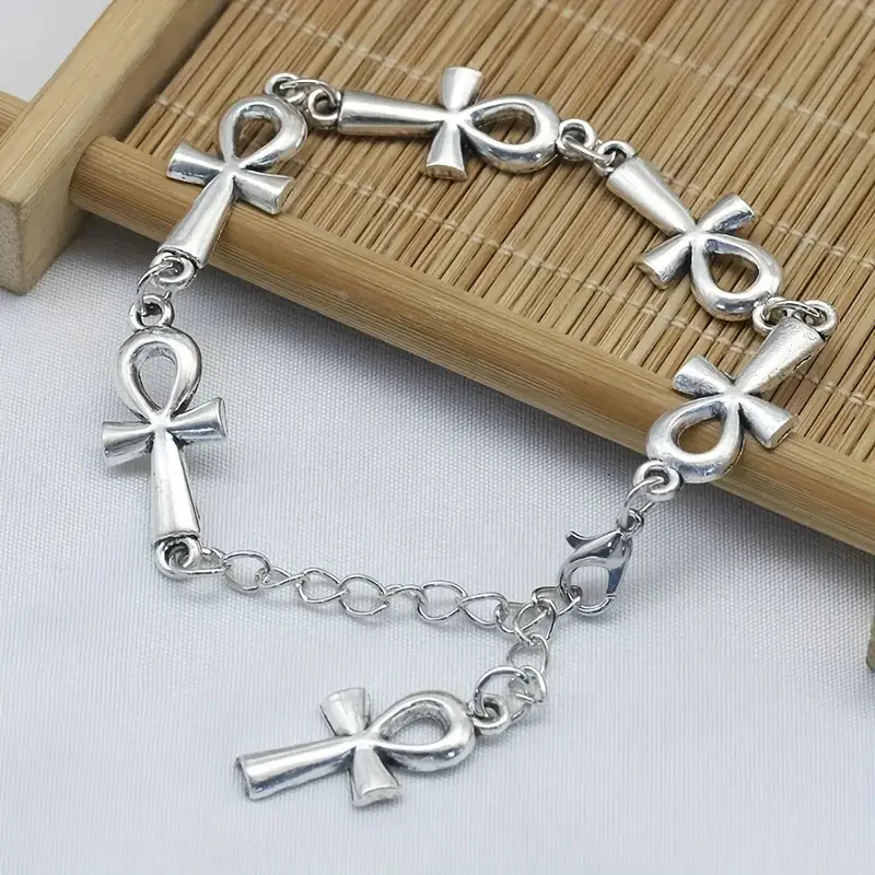 Браслет на ногу в готическом стиле браслет виде креста вампир религиозные