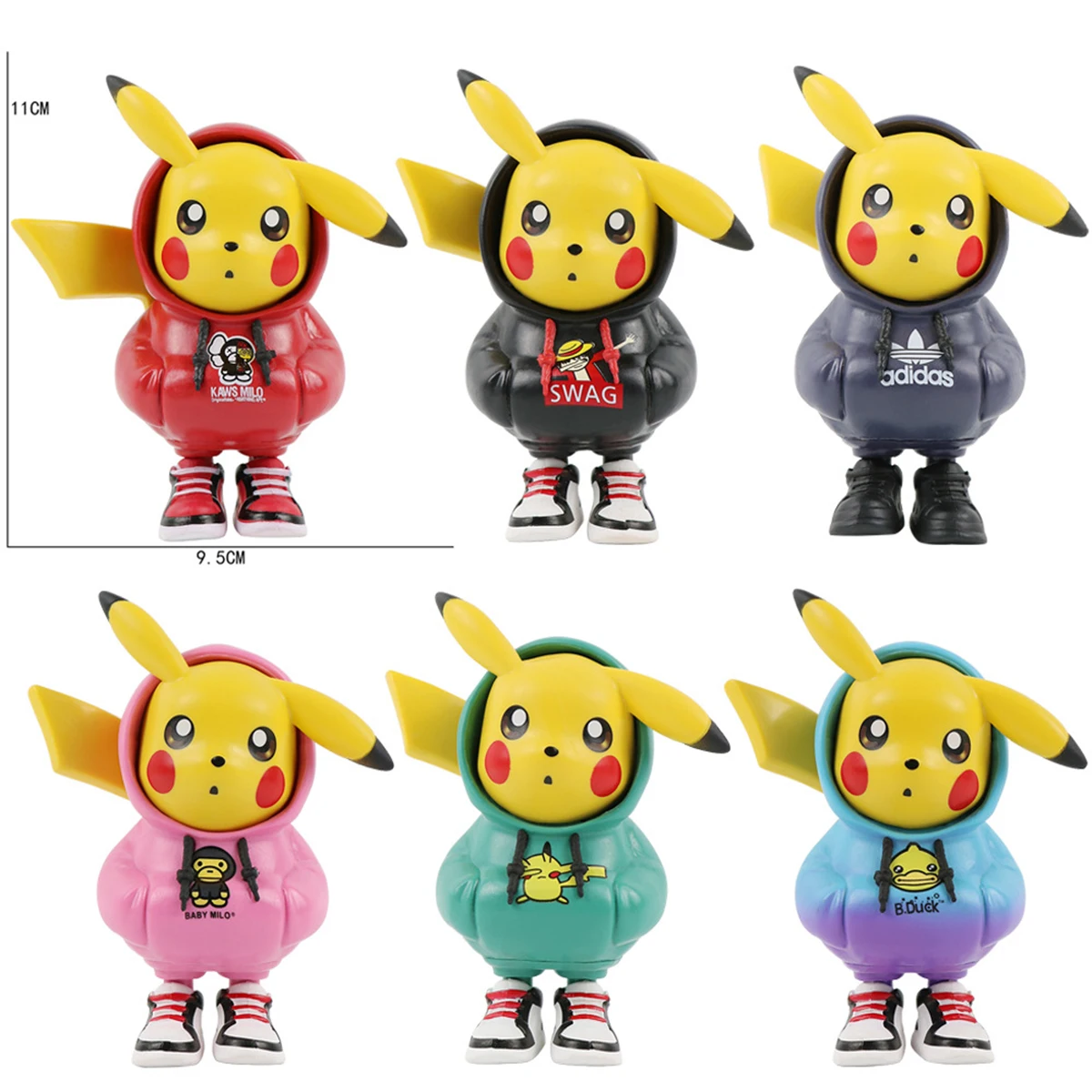 

01008 Pokemon Animation Peripheral Toy Pikachu Figure Doll Fashion Cool Car Ornament Birthday Christmas Gifts For Adult Children