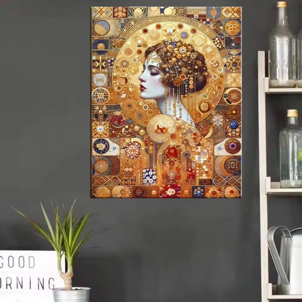 Klimt Стильная Золотая красивая женщина алмазная живопись Новинка 2024 полная