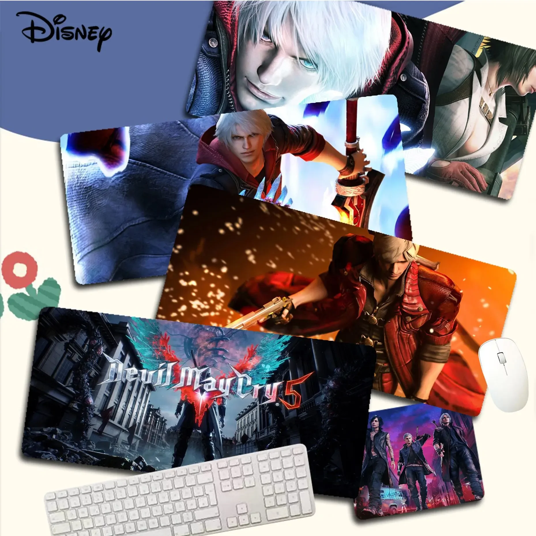 Забавный Уникальный Настольный коврик для мыши D-Devil May Cry игровой большой размер