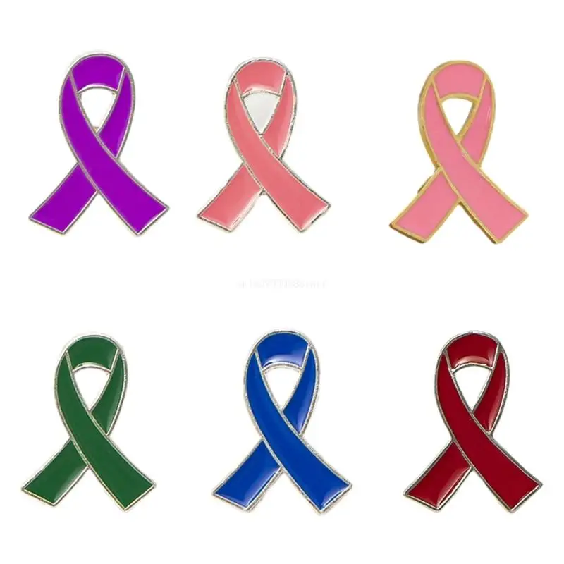 

World AIDS Day Promotional Pink Ribbon Brooch Pin Jewelry Gift Pins Accessories Dropship