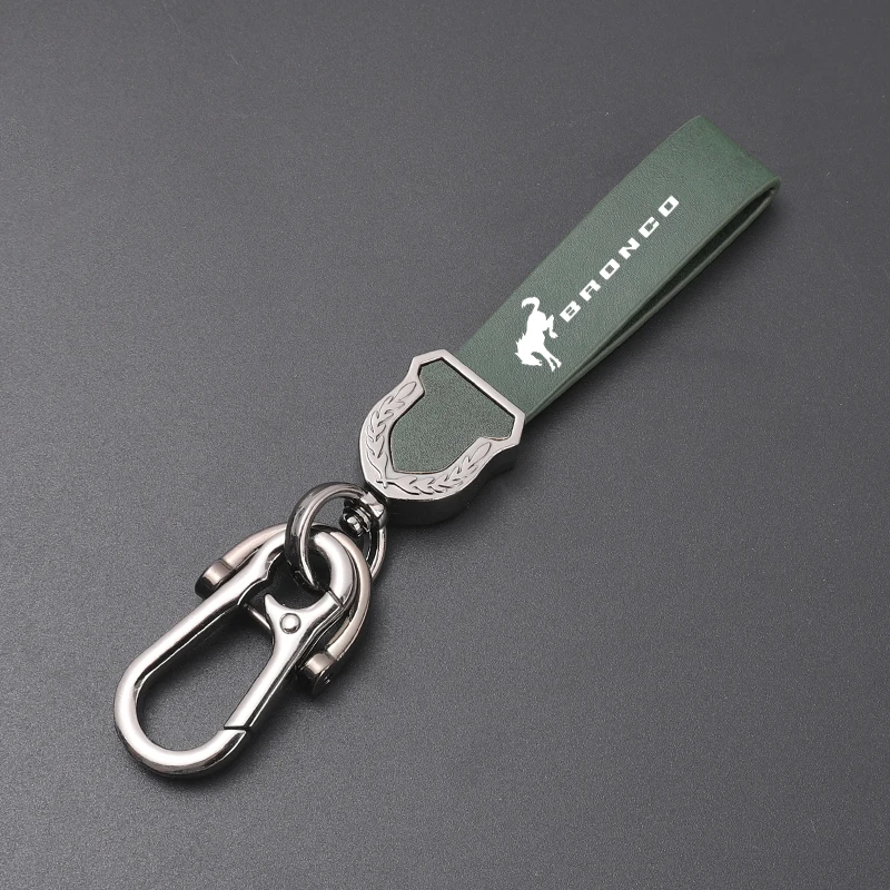 

Кожа, сверхчеткая печать, брелок для ключей, брелок для автомобильных аксессуаров Ford BRONCO