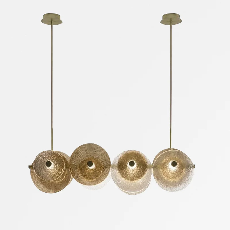 

Скандинавская светодиодная Подвесная лампа со стеклянным шаром, освещение в скандинавском стиле, осветительный прибор для ресторана