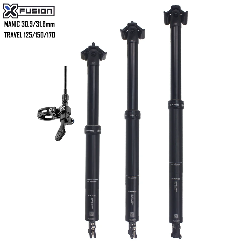Seatpost 30.9/31.6mm X-fusion Manic Seat Post Dropper Wire C