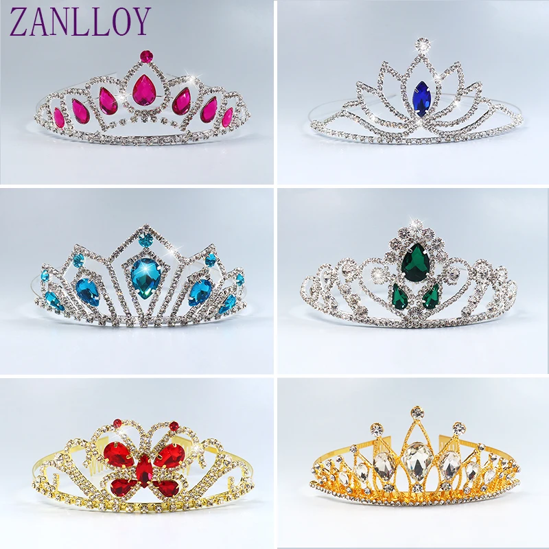 Ful Crystals Crown Bridal Wedding Hair Accessories Jewelry Gift