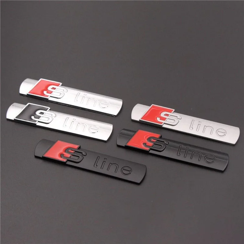

1PC S Line Car Front Grille Badge Emblem Grill Suitable For All Models Material Is ABS+Metal