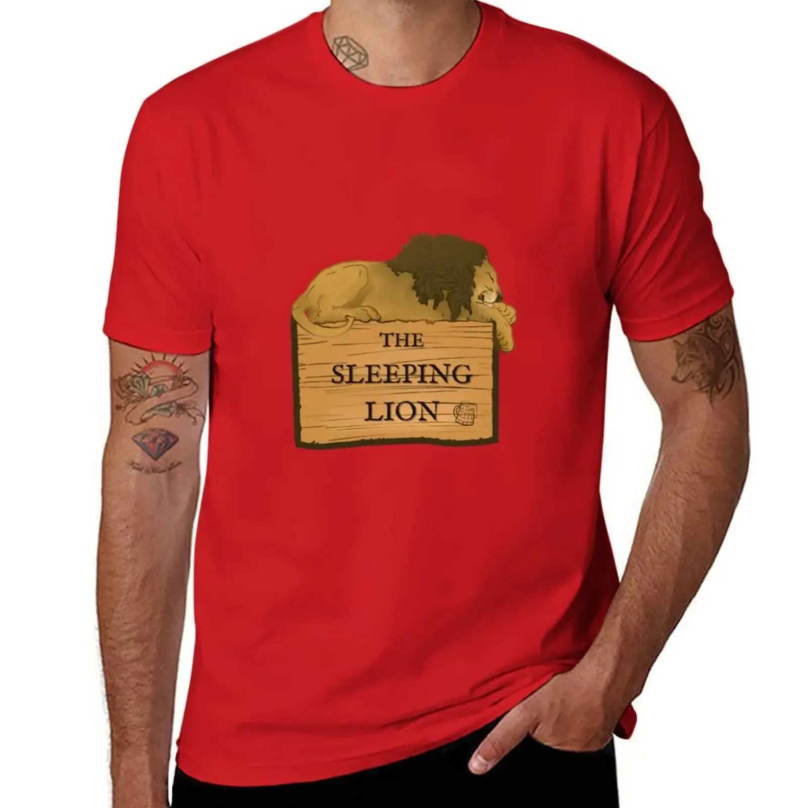Новая футболка Gloomhaven - The Sleeping Lion Inn футболки с рисунком винтажные дешевые в