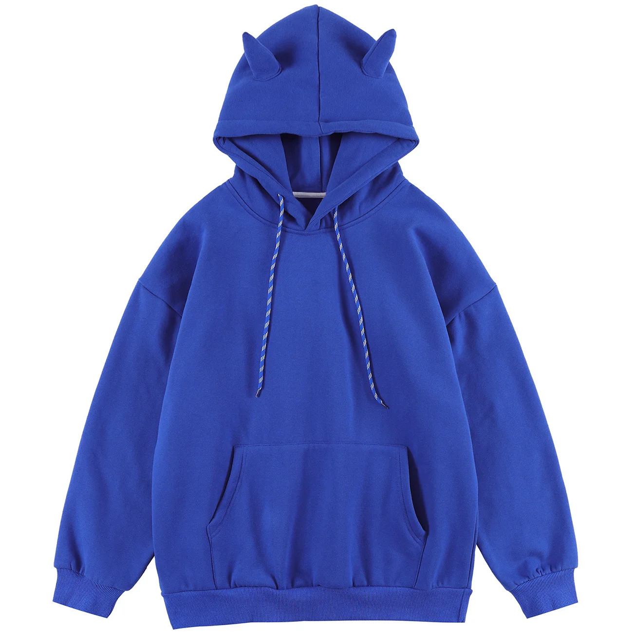 Повседневная Свободная Толстовка Мужской флисовый хлопковый пуловер с