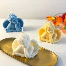 Jabón Molde de vela de silicona de ángel 3d...