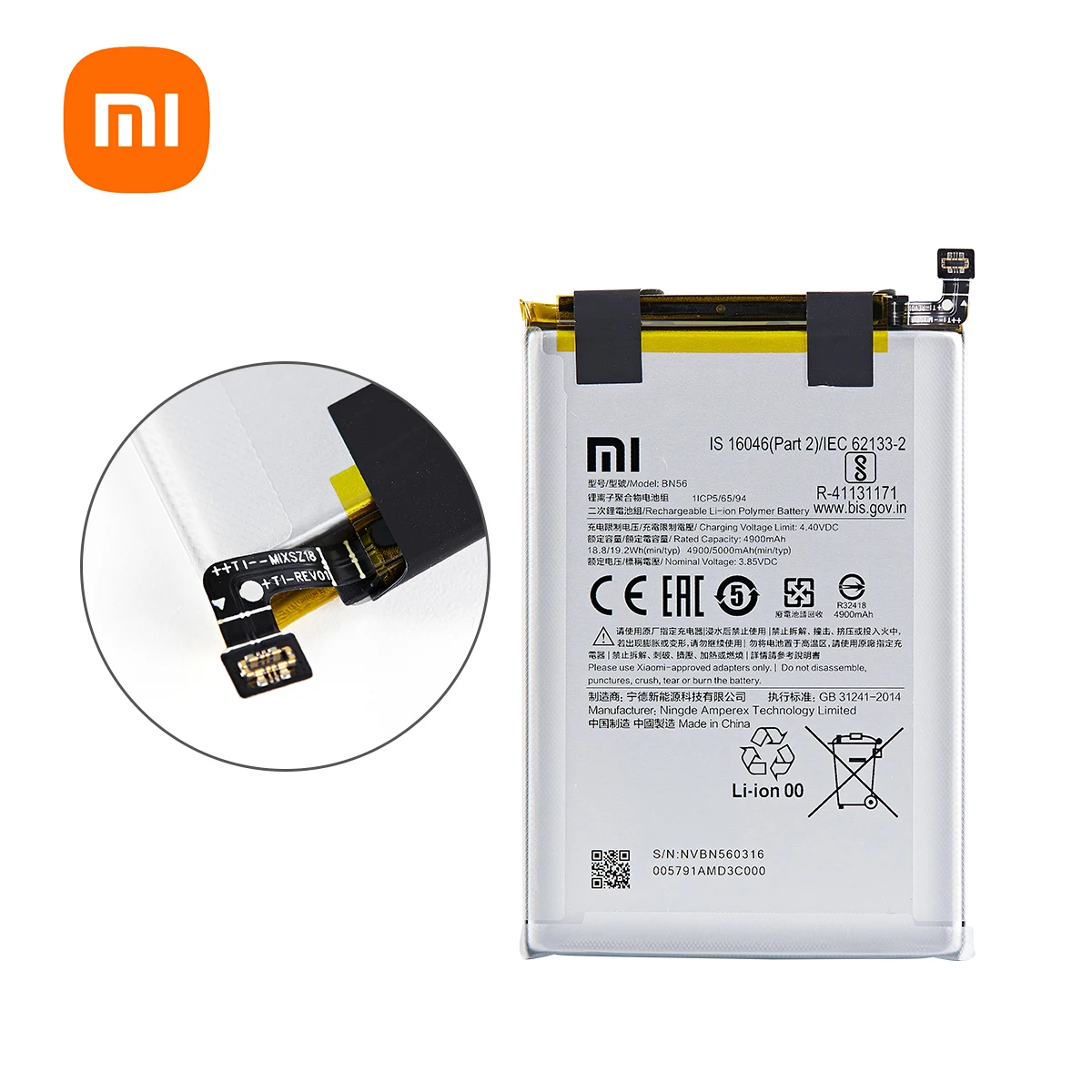 xiao mi 100 orginal bn56 5000mah battery for xiaomi poco m2 pro redmi 9a 9c high quality phone replacement batteries tools free global shipping