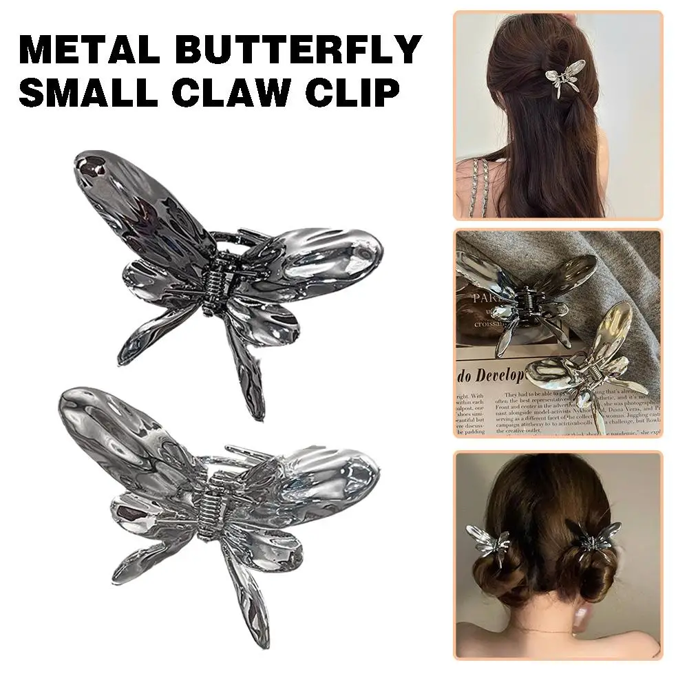 

Butterfly Hairpin Metal Advanced Feeling Tassel Shark Girl's Tied Head Accessories The On Of The Back Girl Hair Half Clip D4G4