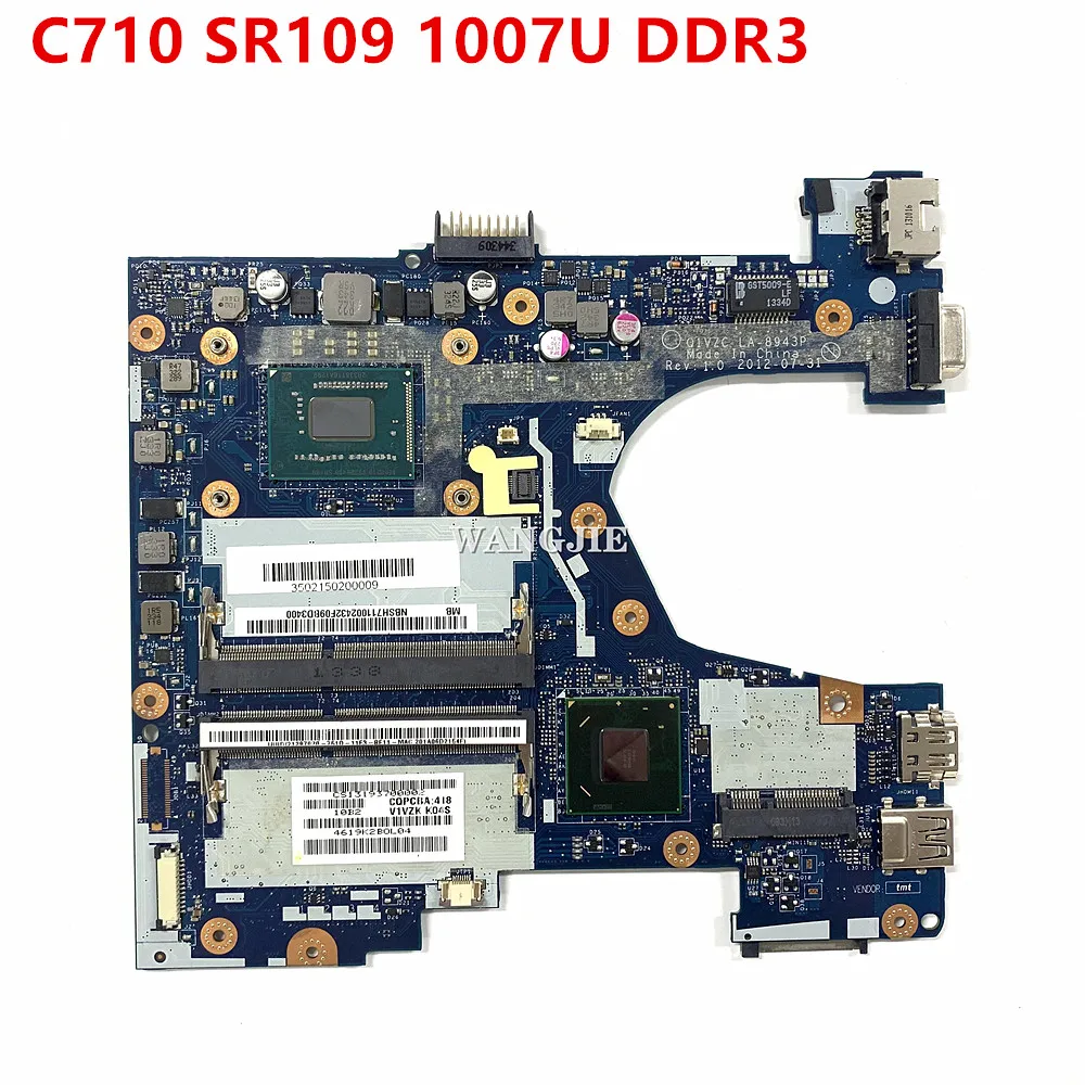 Материнская плата для ноутбука Acer Chromebook C710 Q1VZC LA-8943P NBSH711002 NB.SH711.002 SR109 1007U DDR3 100% рабочий Материнская плата для ноутбука Acer Chromebook C710 Q1VZC LA-8943P NBSH711002 NB.SH711.002 SR109 1007U DDR3 100% рабочий