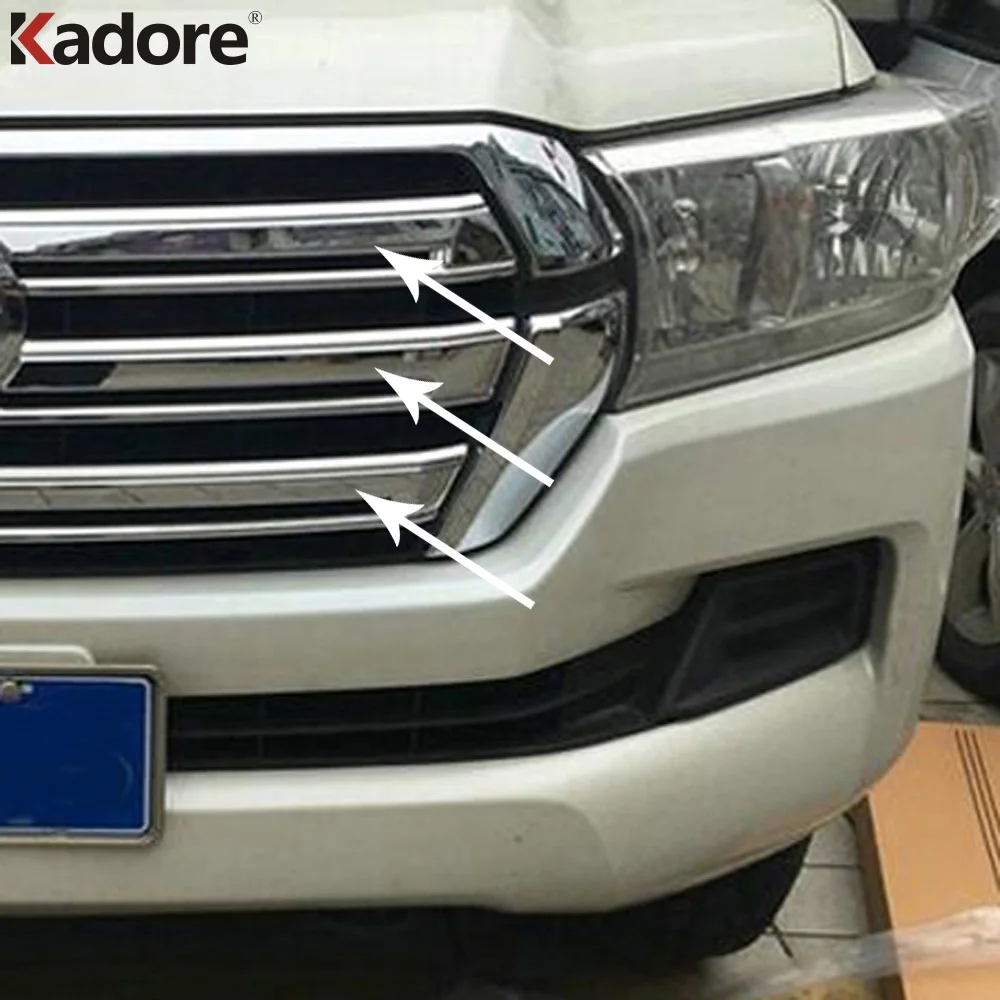 

Накладка на решетку передняя для Toyota Land Cruiser 2016