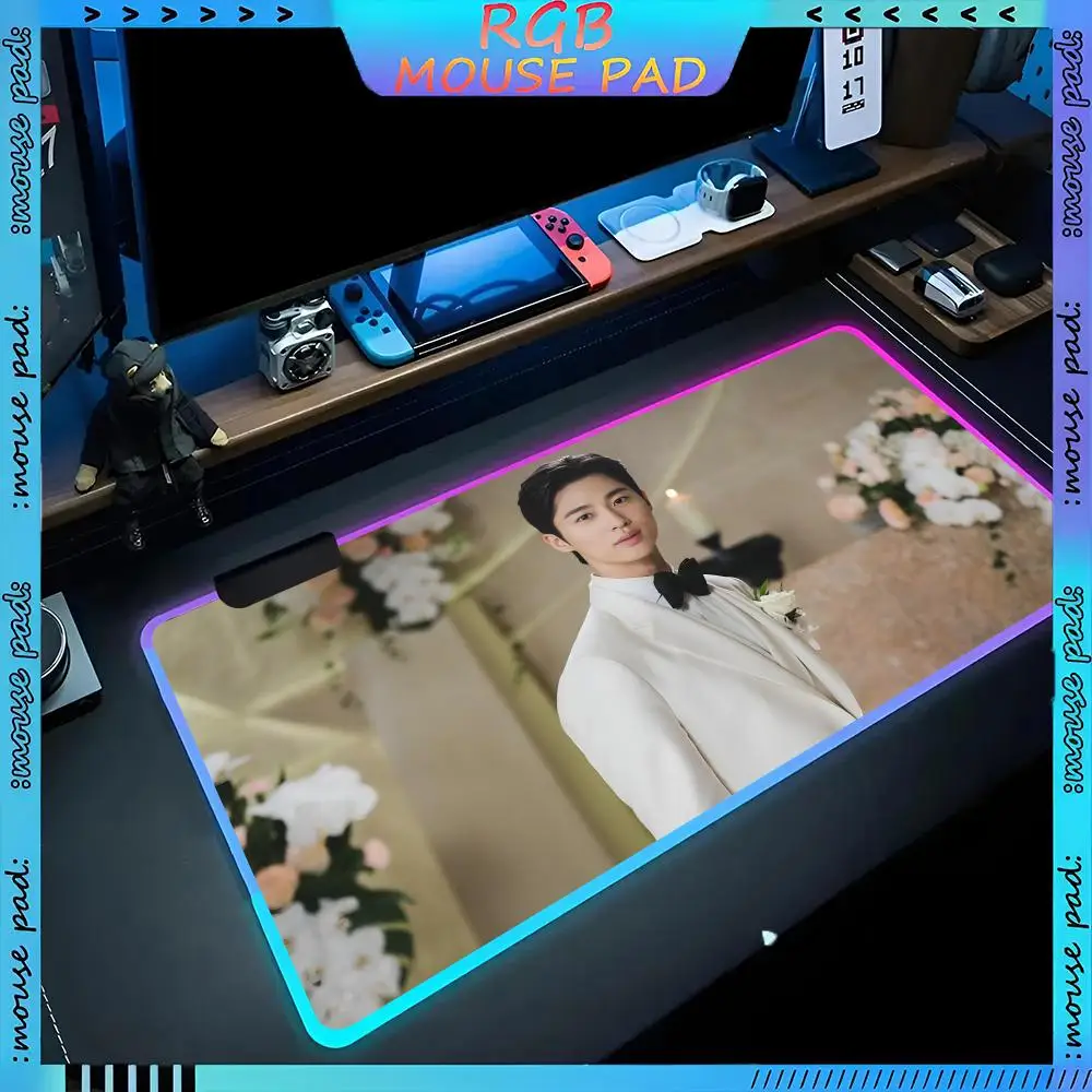 Красивый коврик для мыши Runner Byeon Woo-seok аксессуары ПК Настольный игр защита стола
