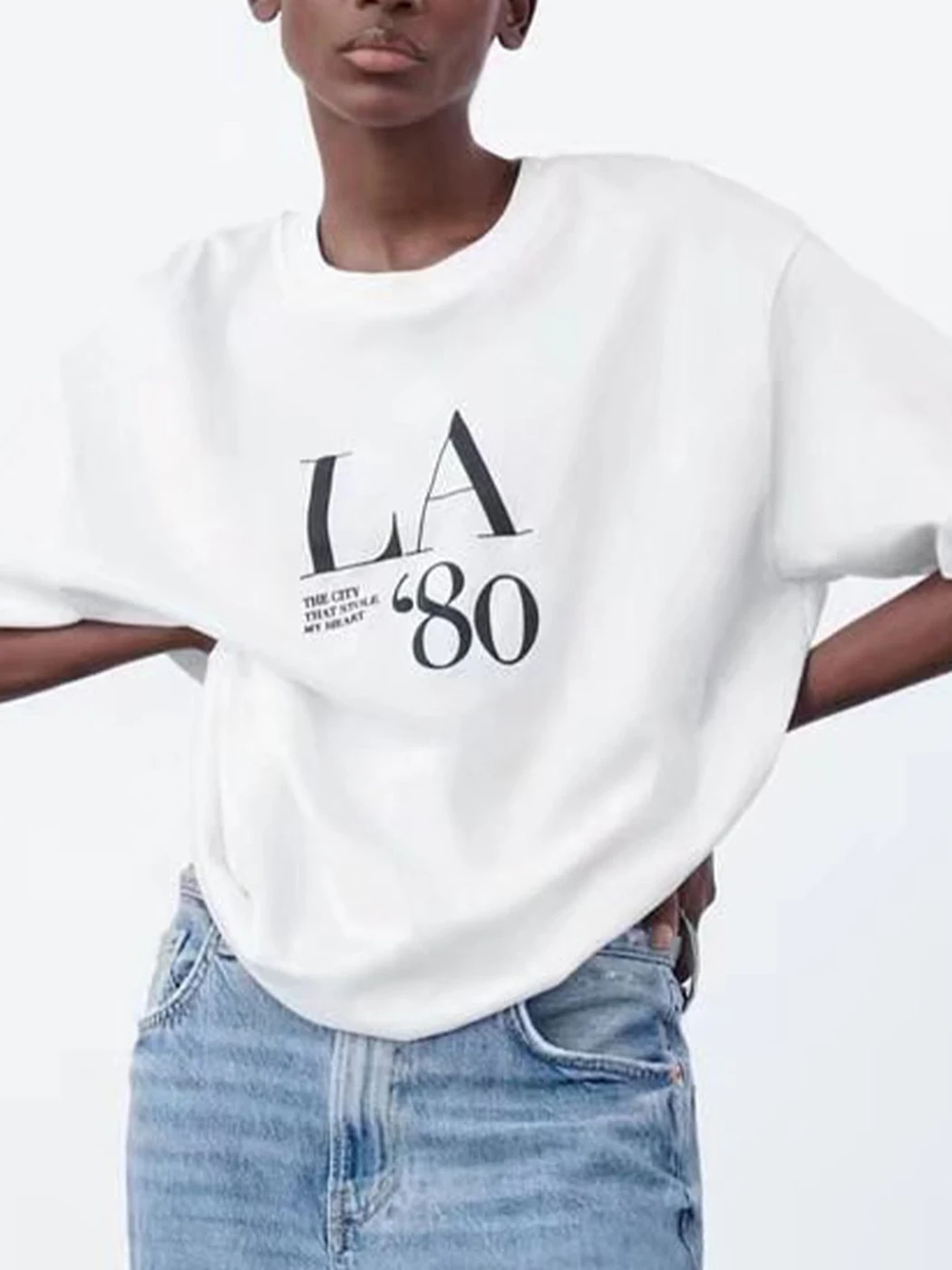 

2022 Summer Simple Casual T-shirt Women Letter Print Round Neck Short Sleeve White Tees Streetwear Cotton Loose T-shirts Femme