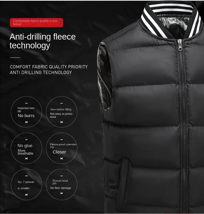 Five zone heating clothes Intelligent constant temperature men and women USB heating cotton clothes Solid collar vest R204