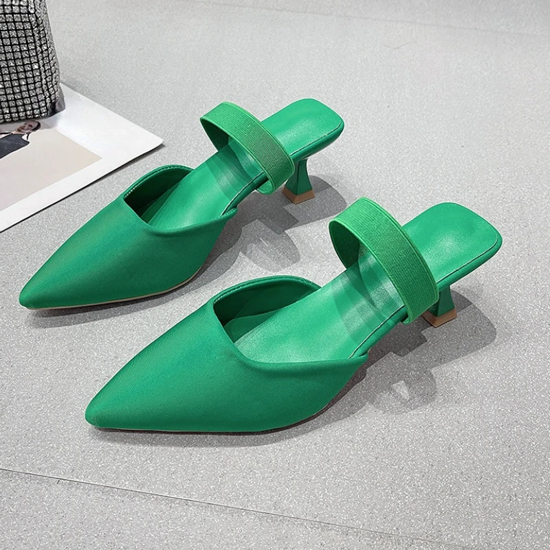 

Fashion Shoes Woman Thin High Heel Shallow Slip on Elegant Pumps Pointed Toe Pumps for Party 2023 Zapatos De Mujer Indoor