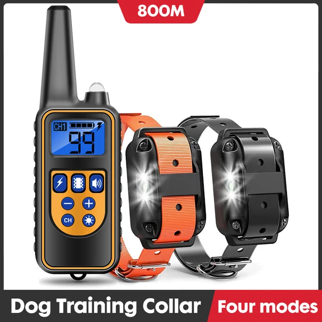 Electric Dog Training Collar Dog Anti Bark Waterproof Rechargeable Pet Remote Control For All Size Shock Vibration Sound 1
