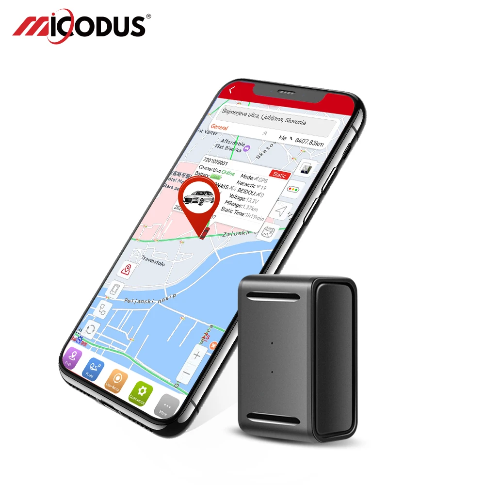 Супер мини GPS-трекер, автомобильное магнитное устройство отслеживания, безвременное, приложение MiCODUS, 1500 мАч, голосовой монитор, Портативный GPS-Гео-забор