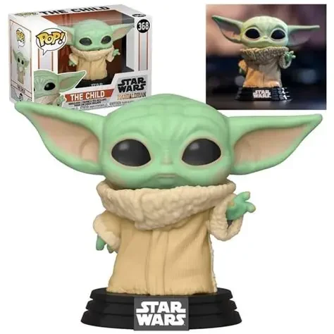 Фото FUNKO Pop STAR WARS THE CHILD Бэби Йода # 368 378 #   Коллекция виниловых фигурок-игрушек для детей, подарок на день рождения №2