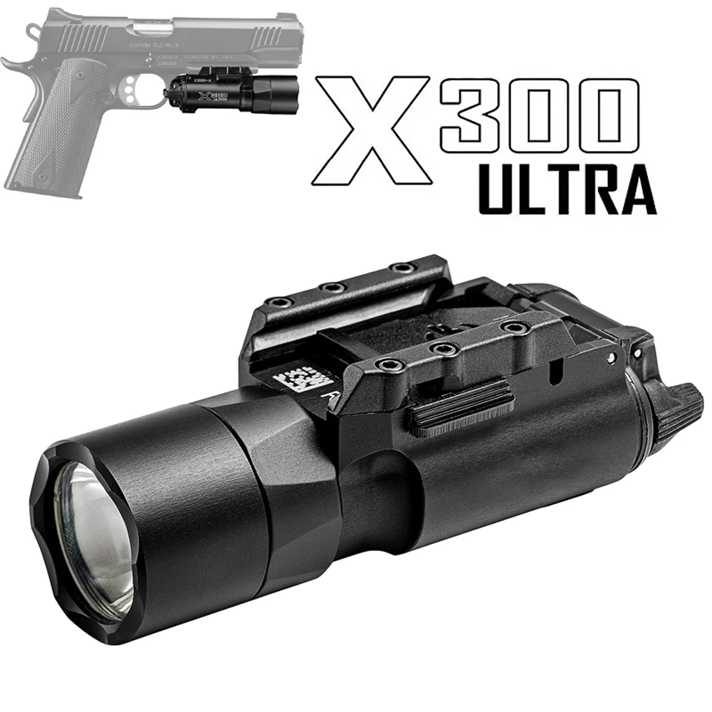 

Tactical X300 Ultra Pistol Scout Gun Light X300U Weapon Light Lanterna Torch Rifle Airsoft Flashlight Glock LED White Light