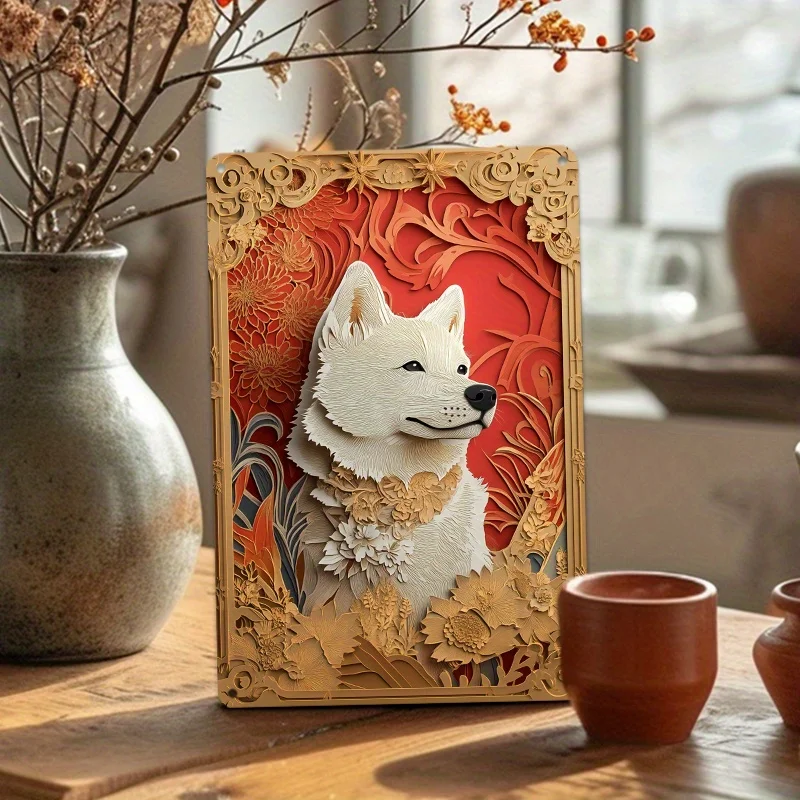 Алюминиевый настенный рисунок с цветочным тиснением Husky металлический