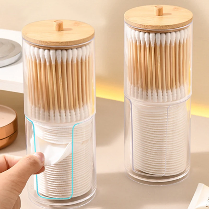 Органайзер для макияжа коробка хранения косметики держатель ватных палочек