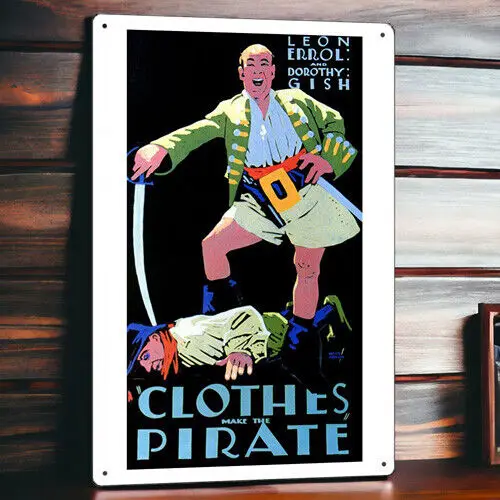 Одежда Make the Pirate Metal Movie постер Оловянная табличка Film 8 &quotx 12&quot