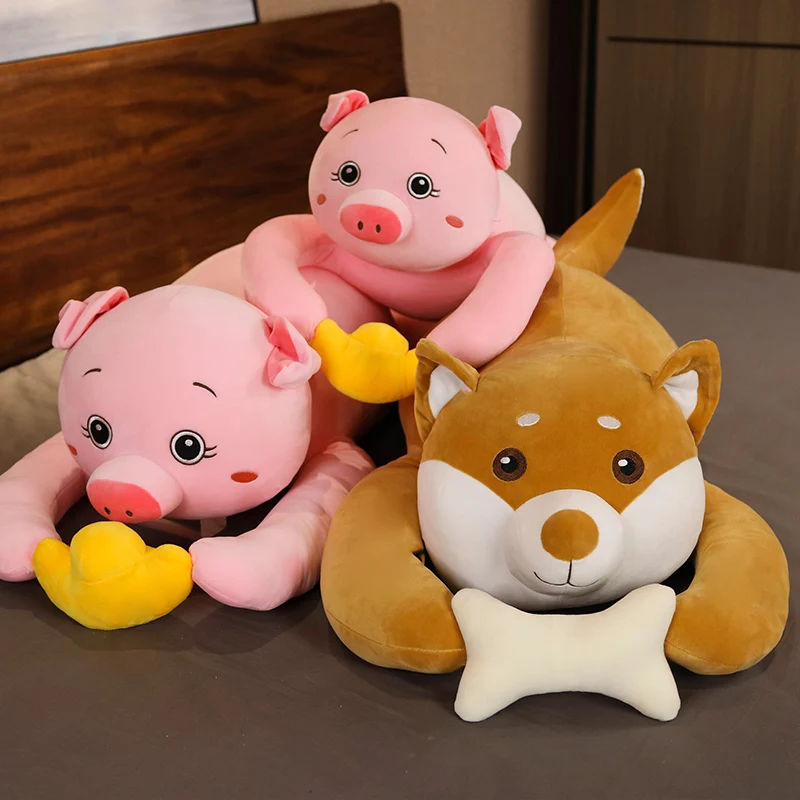 

Kawaii Yuanbao Pig Bone Shiba Lnu Plush Toy Animal Stuffed Soft Dog Pillow Dolls Children's Toy Rag Doll Birthday Gifts