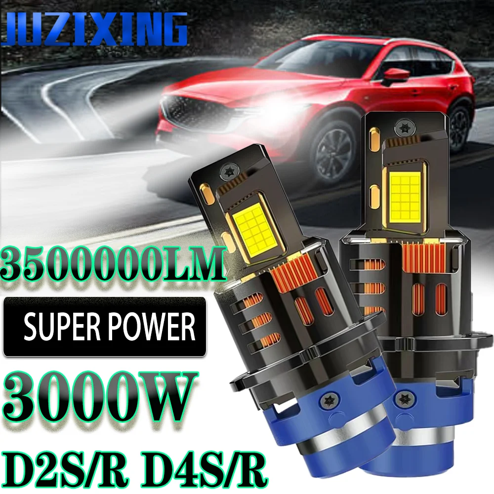 Фото JUZIXING D2SR D4SR 1:1 Автомобильный фонарь Turbo Lamp Canbus Error Free Plug and Play 6500K для светодиодного маяка Светодиодная лампа Турбо Автомобильная лампа №1