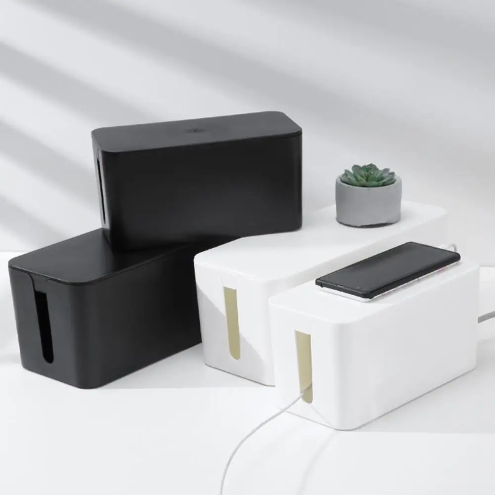 

Power Strip Box Waterproof Dust-proof Wire Management Plastic Desktop Charger Socket Organizer Home Supplies