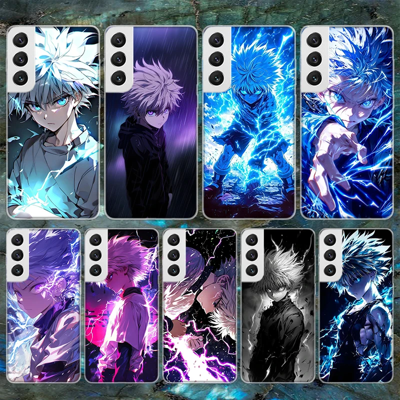 Huner X-Hunters Killua Мягкий чехол для телефона Samsung Galaxy S24 S25 S23 S22 Ultra S21 Plus S20 FE S10 + S10E S25Ultra