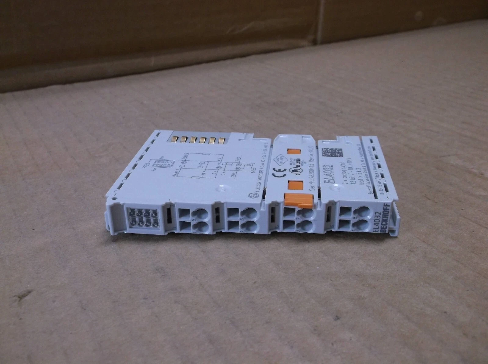Фото 100% НОВЫЙ EL4032 Beckhoff: Новый диск PLC I/O EtherCAT, 2-канальный аналоговый модуль питания Beckhoff EL4032 №4