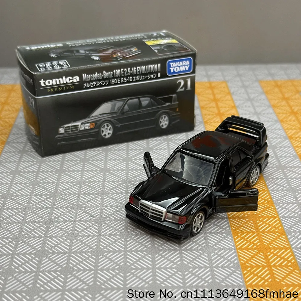 Фото Коллекционная модель автомобиля Tomy Tomica из литого сплава Mercedes 190E 2.5 16 Evolution Premium Black Box TP21 для взрослых коллекционеров №1