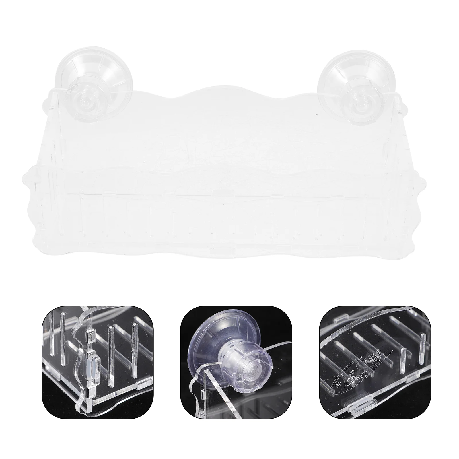 

Flower Pots Suction Cup Window Planter Acrylic Holders Practical Potting Racks Clear Bonsai 1