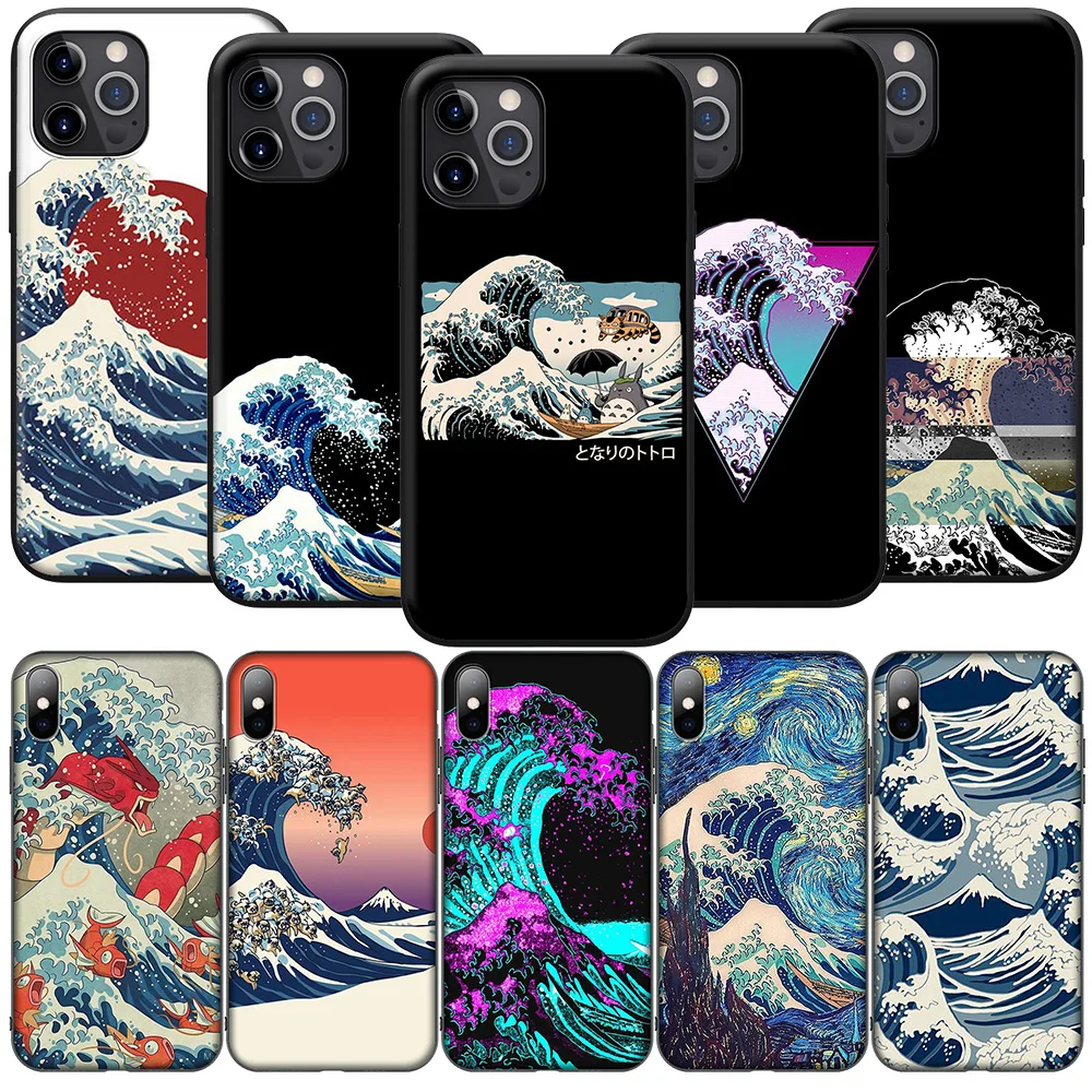 FL160 The Great Wave Art Япония НОВЫЙ чехол для телефона Samsung Galaxy A15 S10E S9 S8 S7 Note 20 10 9 8 Plus Lite