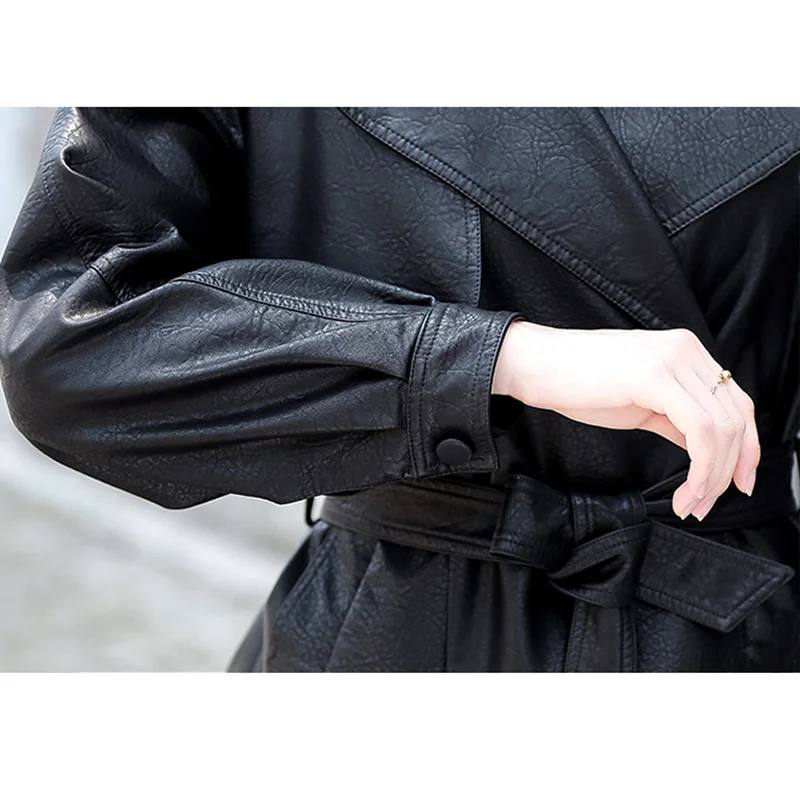 Autumn Genuine Leather Jacket Women 2022 Classic Designer Blazer Slim Double Breasted Belt Short Sheepskin Coat Famale Clothing