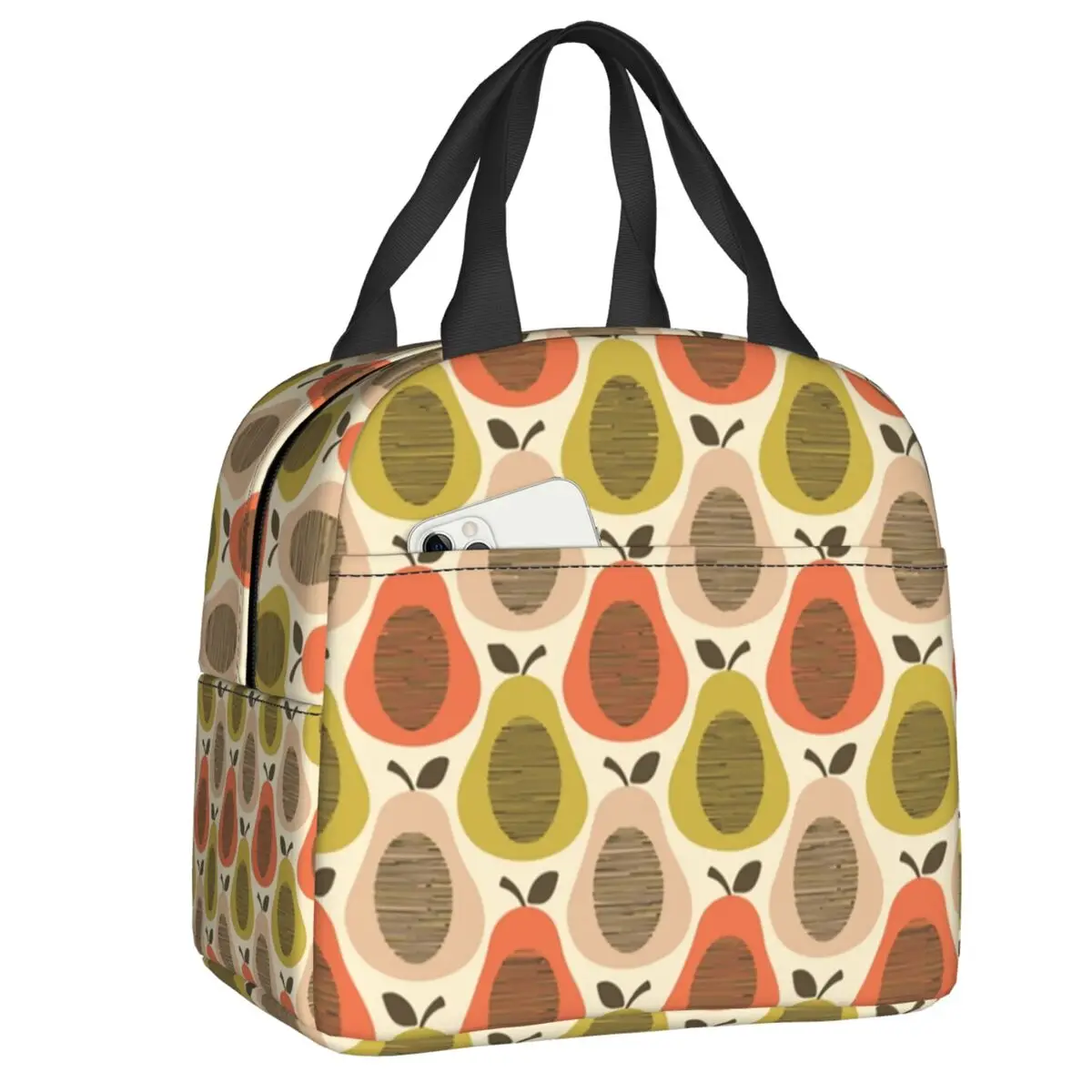 

Orla Kiely, чайное полотенце, изолированный ланч-тоут, сумка для женщин, Скандинавский узор, многоразовый термоохладитель, коробка для бенто