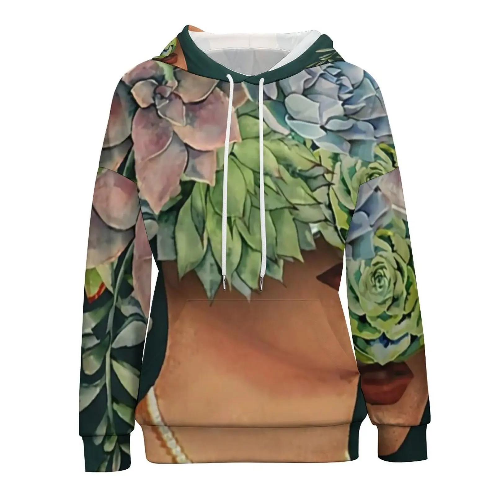 

Women Head Pot Hoodies Vintage Floral Print Art Harajuku Hoodie Female Basic Print Sweatshirts Cheap Long Sleeve Oversize