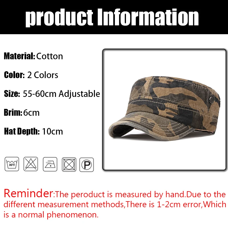 Men Military Hat Fashion Camouflage 