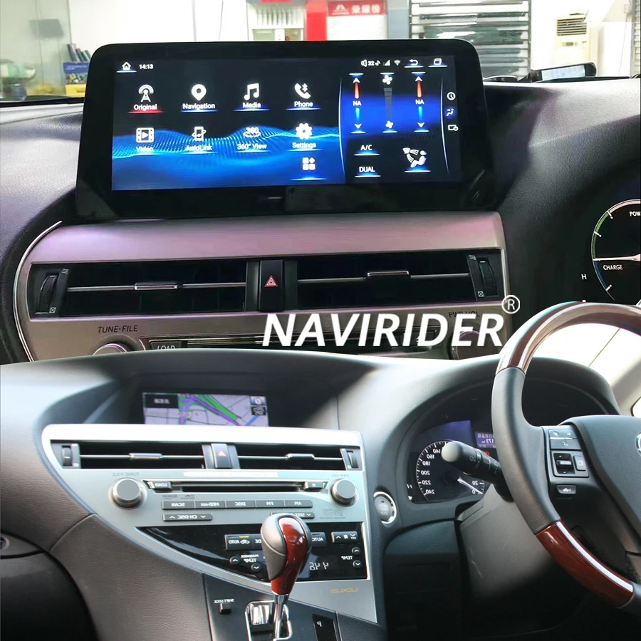 12 3-дюймовый Qualcomm для RHD Lexus RX RX270 RX350 450 Android 14 CarPlay 2009-2014 Зарезервированный