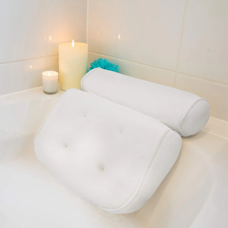 

Подушка для ванны с присосками, подушка для головы, удобный дизайн, для дома, спа, релаксация мышц, подходит для джакузи