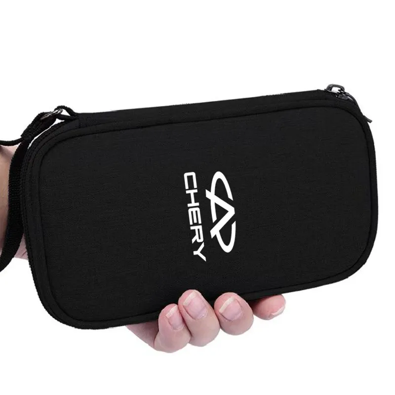 

Portable Car Travel Storage bag for car keys car driver's license Cable Gadget Card Pouch for Chery Fulwin QQ Tiggo 3 5 T11 A1-5